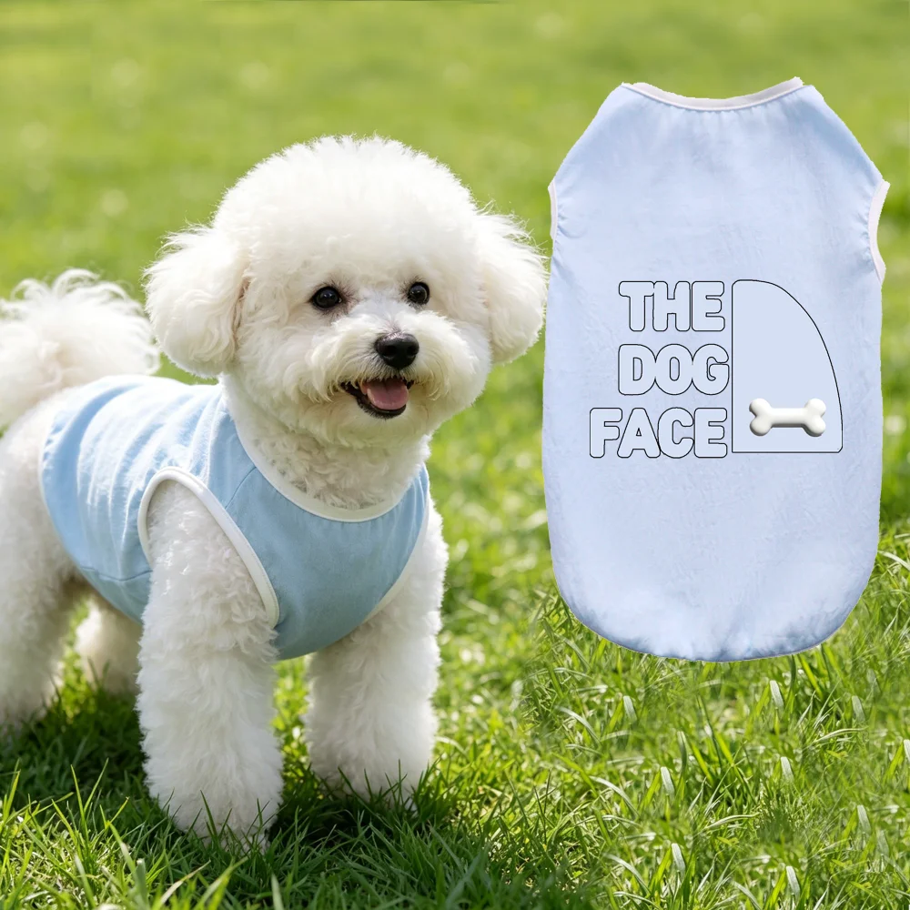 Pet Summer Vest Ultra-Soft Cotton Sleeveless T-Shirt Cat&Dog Clothes Casual Breathable Outfit for Bichon Frise Chihuahua