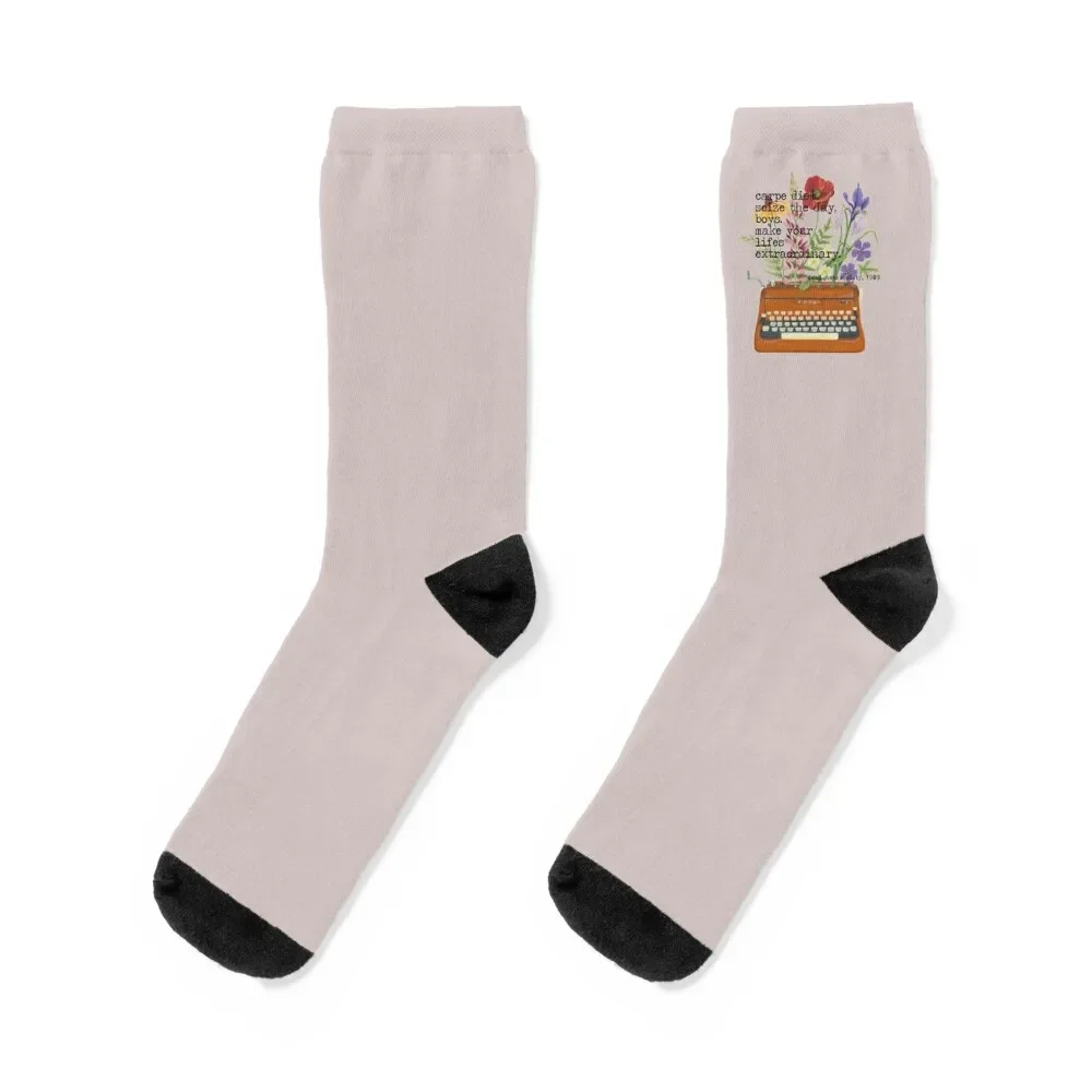 

carpe diem Socks aesthetic winter gifts Lots gifts Men Socks Luxury Brand Women's