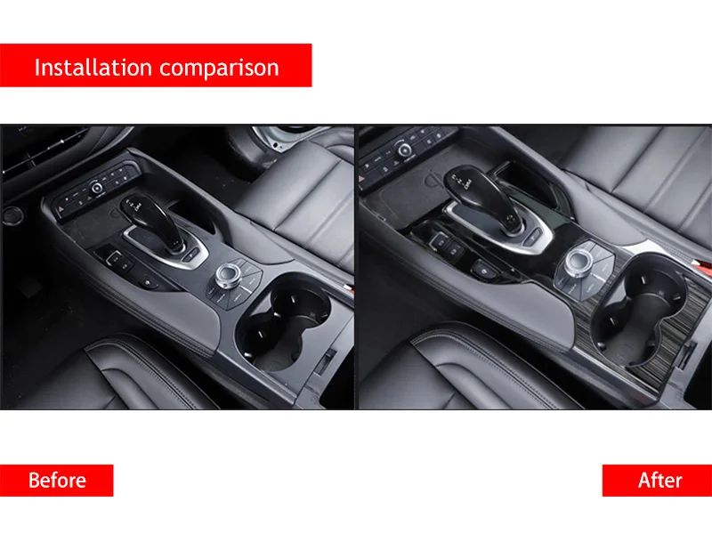 For Haval F7 F7X Stainless Steel Gear Shift Panel Cover Cup Frame Center Console Protect Housing Trim Accessories Decoration