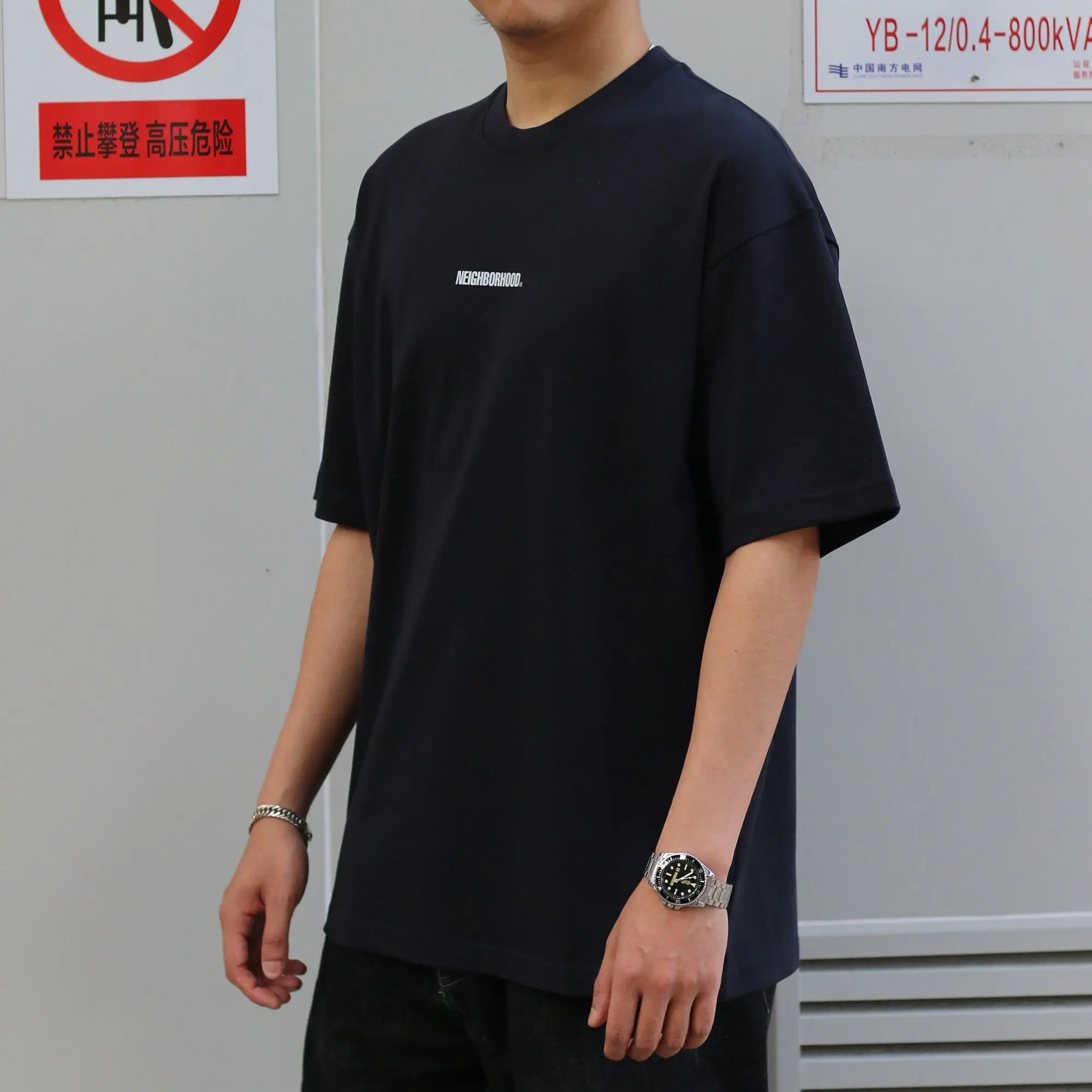 NEIGHBORHOOD NBHD SS26 Heavy‑Weight 280GSM Small Crew Neck Short‑Sleeve T‑Shirt Loose Summer Casual Men Daily Tops