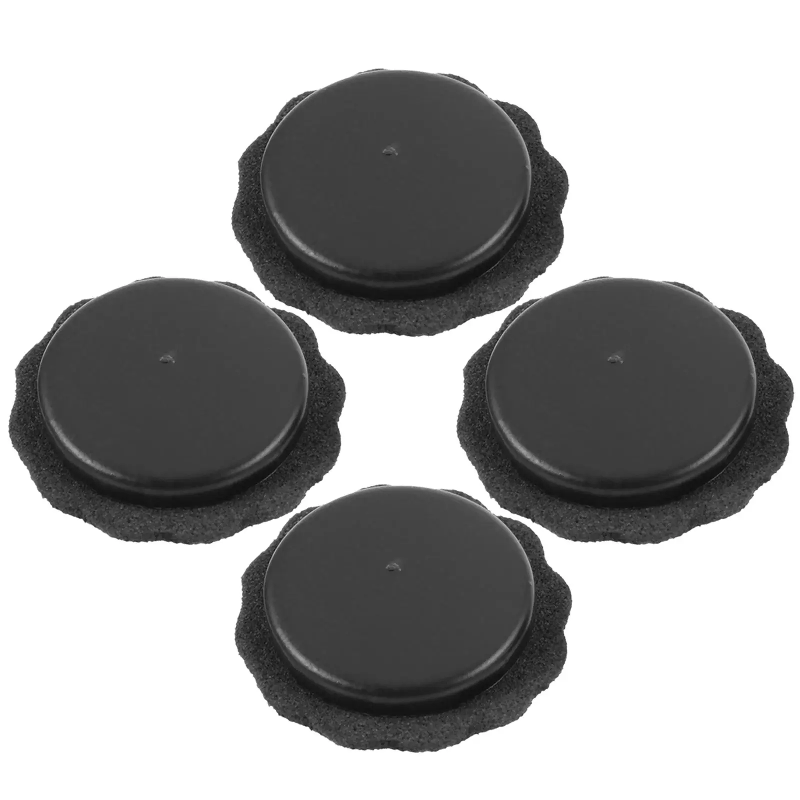 

4 Pcs Small Umbrella Tips Supply Tops Caps Gasket Cover Black Protector Repair Accessories