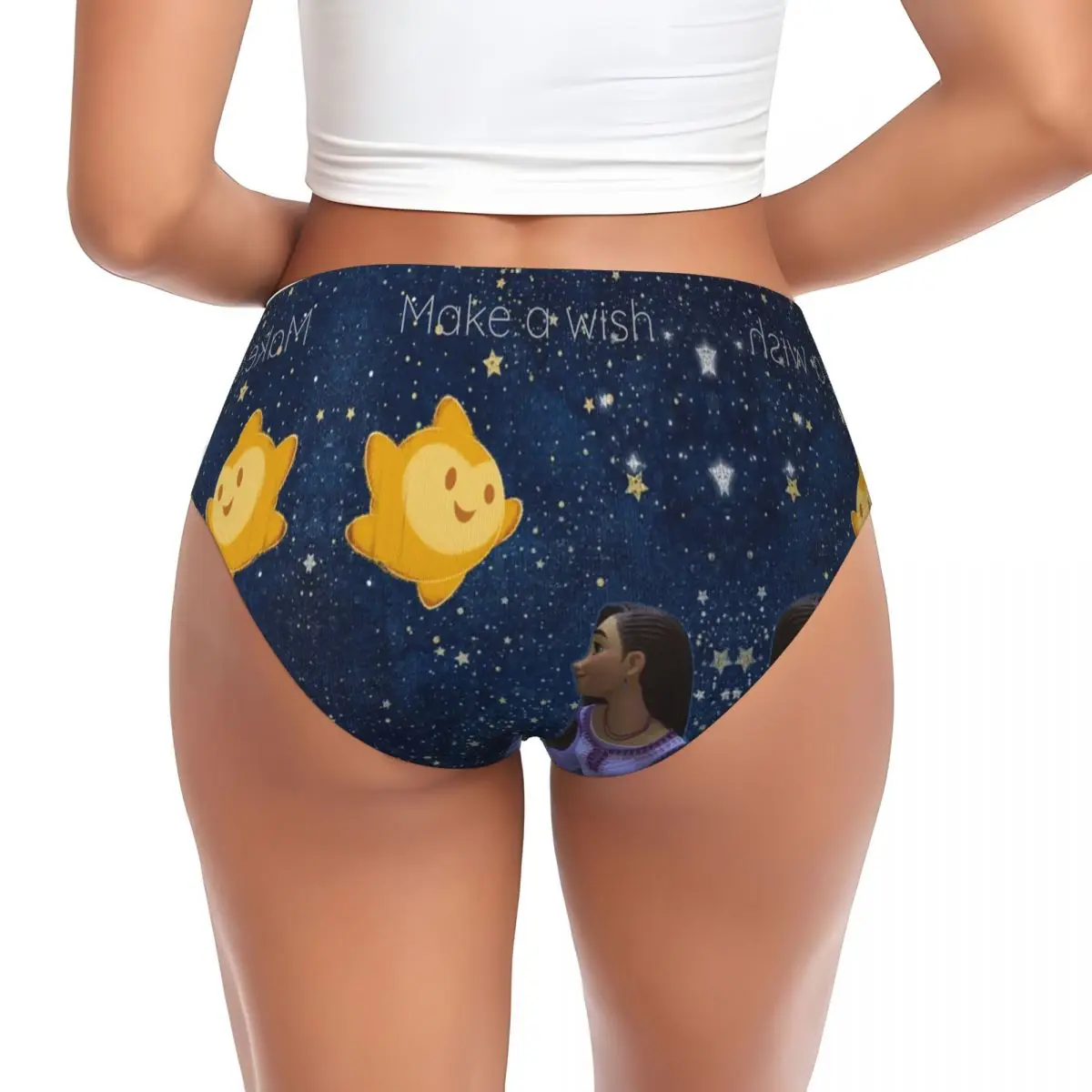 Custom Womens Wish Princess Asha Cartoons Panties Underwear Female Soft Briefs Underpants