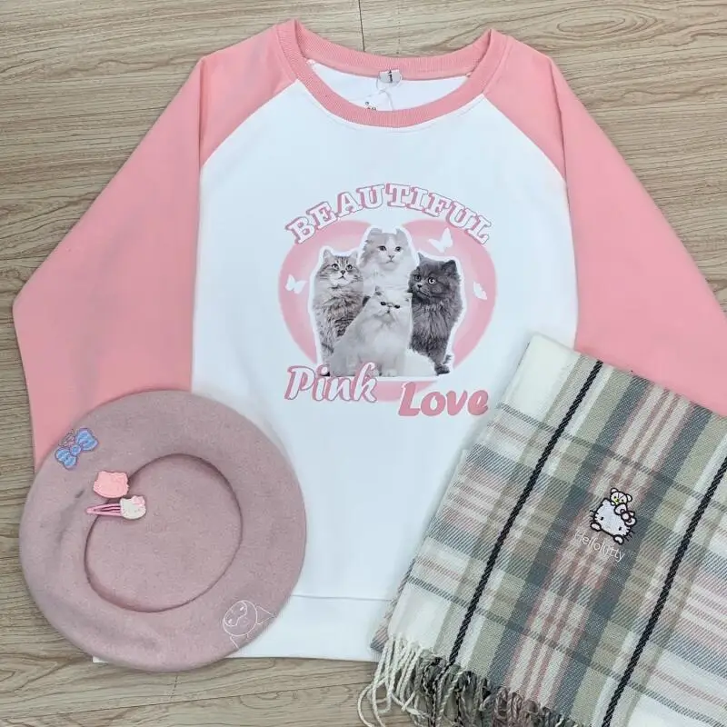Sciarpa carina Sanrio Sciarpa Hello Kitty Stile dolce Ragazza cartone animato Studente Stile invernale all'aperto Addensato Mantieni caldo Sciarpa antivento