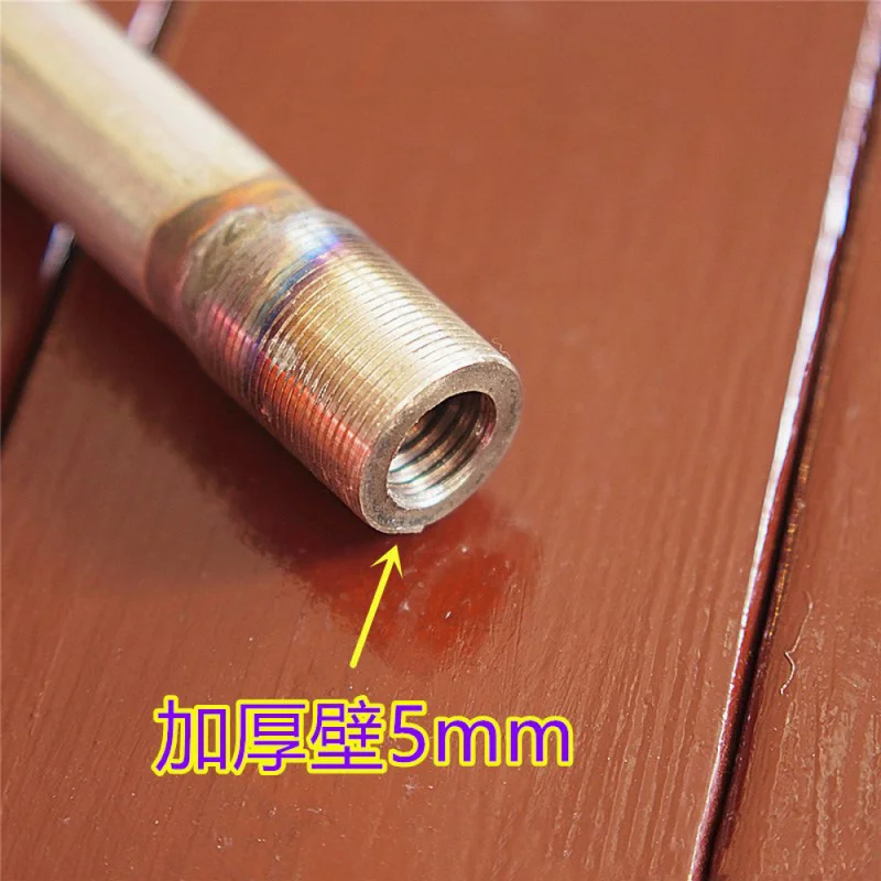Old-style forged semi-axis detachable ice breaking perforator, long-handle ice chisel for winter fishing, large ice cracking too