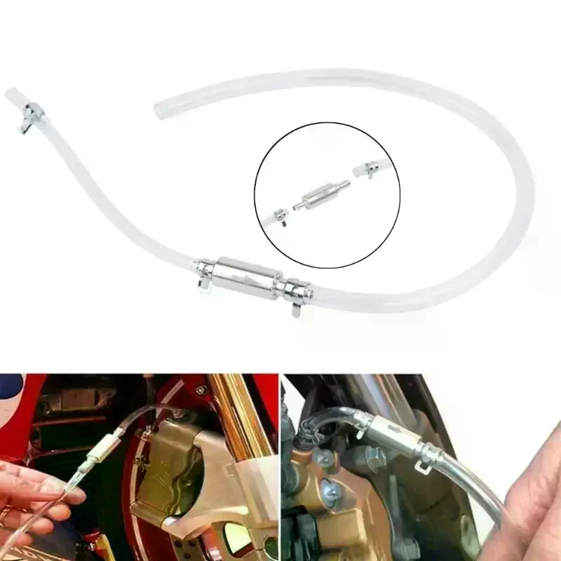 Motorcycle Brake Bleeder Kit Manual Fluid Extractor Pump Easy OneWay Check Valve Tool for Garage and Home Maintenance