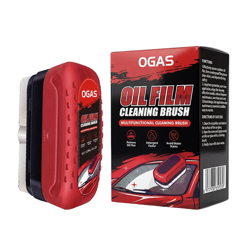Car Glass Oil Film Cleaning Brush Hydrophobic Anti-Fog Windshield Cleaner Sponge Auto Window Mirror Home Glass Leather Interior view 6