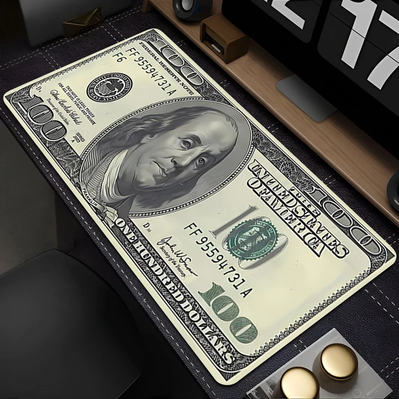 Mouse Pad Large E-sports Gamer Mouse Pad 90x40cm Computer Keyboard Pads Dollar Bills Gaming Desk Mat Natural Rubber Mausepads