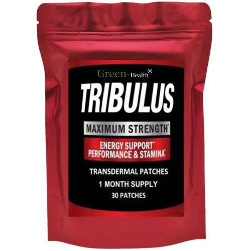 Parches transdermicos de extracto de Tribulus Terrestris, potenciador de energía con bloqueador de estrógeno, 30 parches, suministro de un mes para fitness