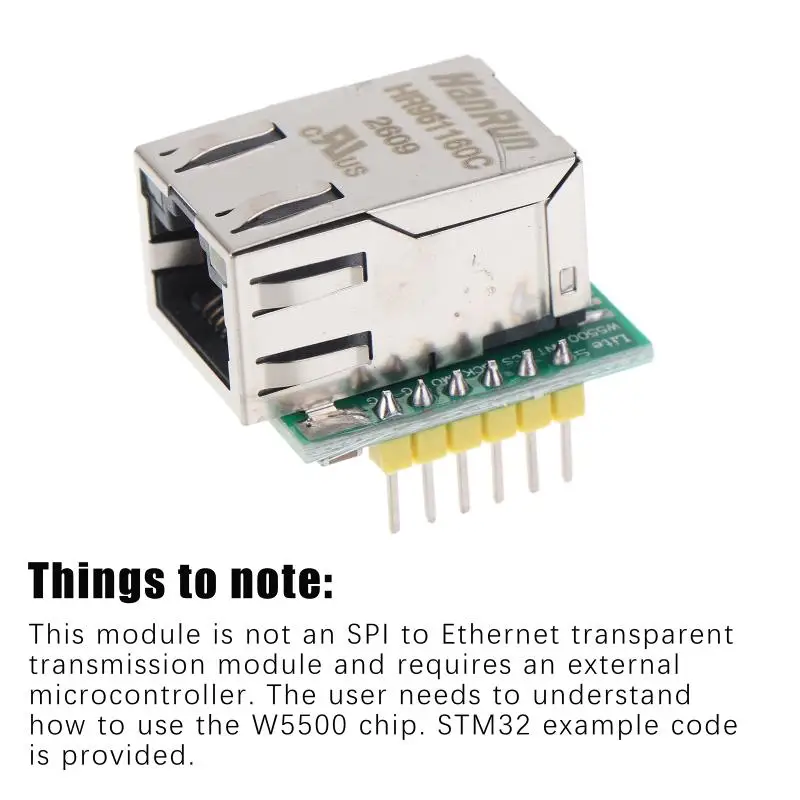 SPI to LAN Ethernet Converter W5500 Chip USR-ES1 Plug & Play Stable Transmission Module for DIY Electronic Projects