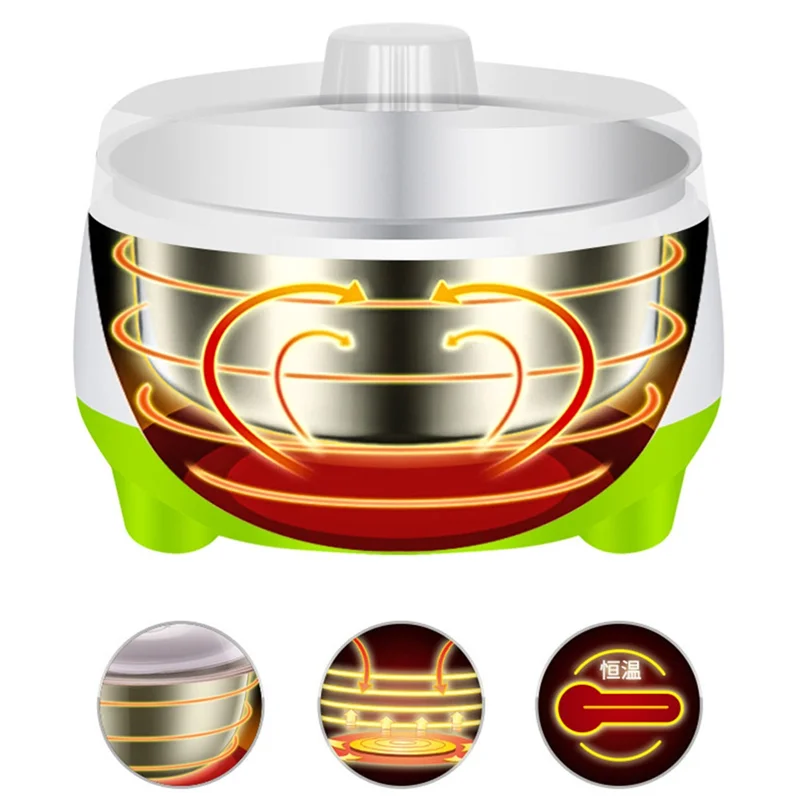 AT28-máquina compacta para hacer yogur griego, máquina para hacer yogur casero DIY para el hogar, yogur orgánico, fabricante de queso, enchufe estadounidense