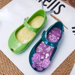 Mini Melissa Brazil buty dziecięce lato 2024 nowe dziewczęce kokarda kamelia żelowe sandały małe dzieci księżniczka galaretka buty na plażę Todd