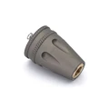 RCPT-BLK TAILCAP DE
