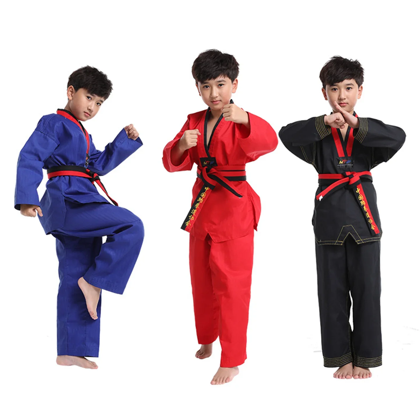 Adult and Children\'s Taekwondo Training Costume Taekwondo Competition Professional Karate Clothing Sportswear