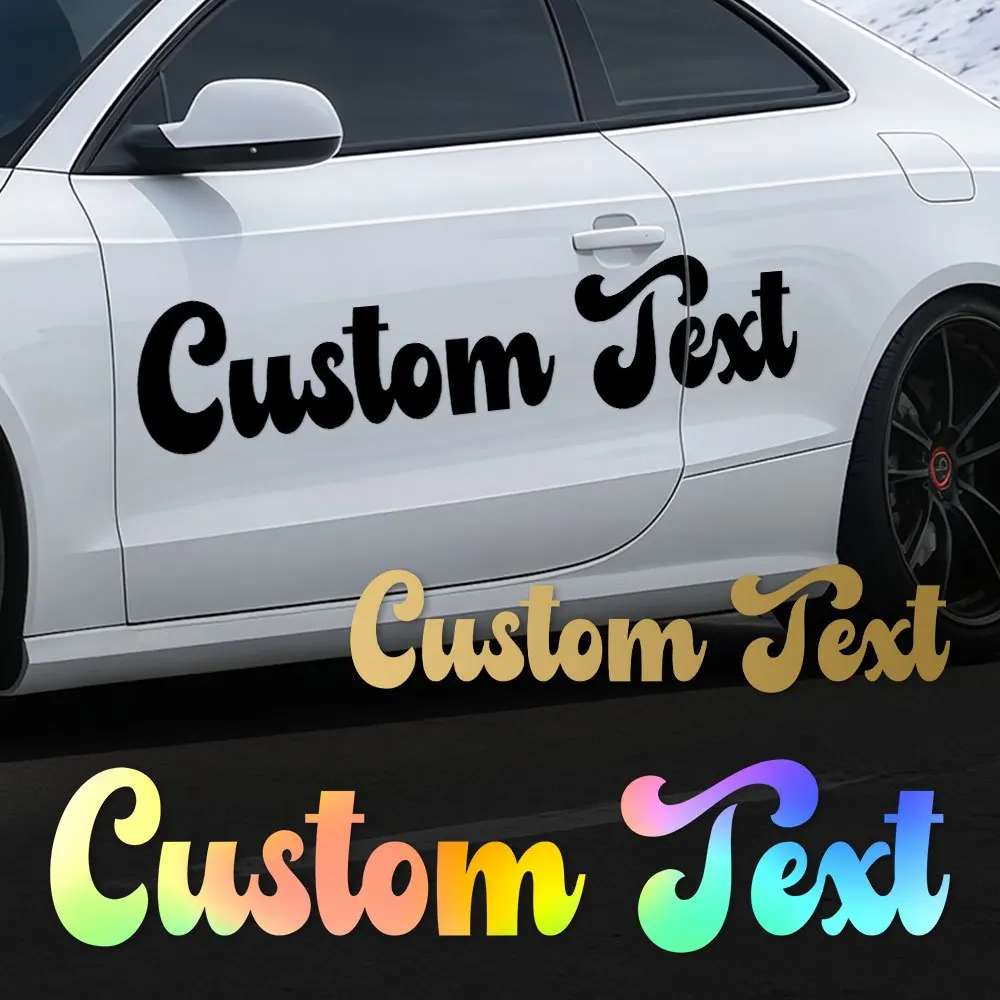 1PC Custom Car Stickers Tuning Waterproof DIY Vehicle Truck SUV Body Door Windshield Boat Durable Vinyl Decals