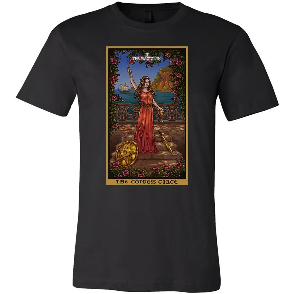 Greek Goddess Circe The Magician Tarot Card Shirt Wiccan Pagan Witch Clothing  High Quality 100%Cotton Short Sleeve