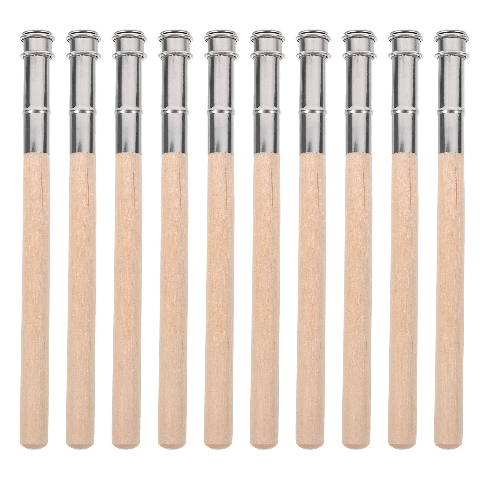 

10 Pcs Extender Holder Colored Artist Accessory Pencils School Supplies Brown Wood Artist Tool Lightweight Portable