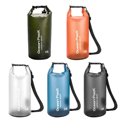2L/5L/10L/15L/20L PVC 방수 수영 가방 – 드라이 백 및 플로팅 방수 장비 가방 (보트, 낚시, 래프팅, 수영용)