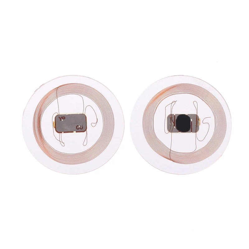 5/10pcs CUID NFC Tag 25mm Rewritable Transparent Coin Card NFC Label For Proximity Keyfobs Tags Access Contol Super Thin NFC