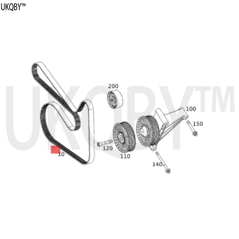 Me rc ed es A0009933900 V-RIBBED BELT 20.5X1707MM A0029931296 A0049930796