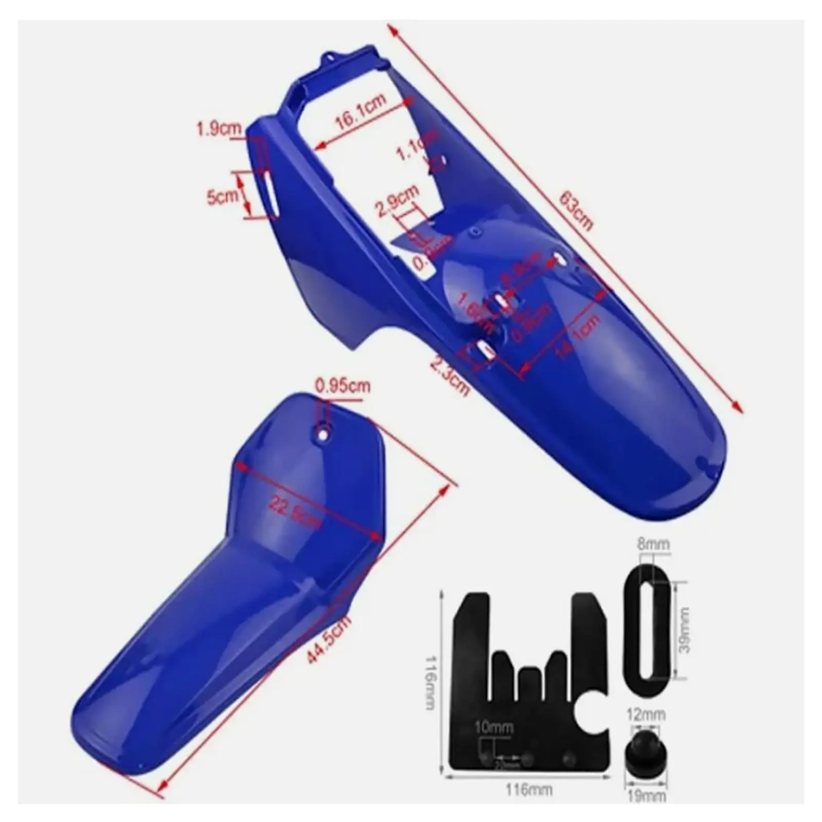 

Front Rear Fender Fairings Parts Kit Plastic Rubber Shell Protective Mudguard Set for PW80 PY80 Motorbike Accessories