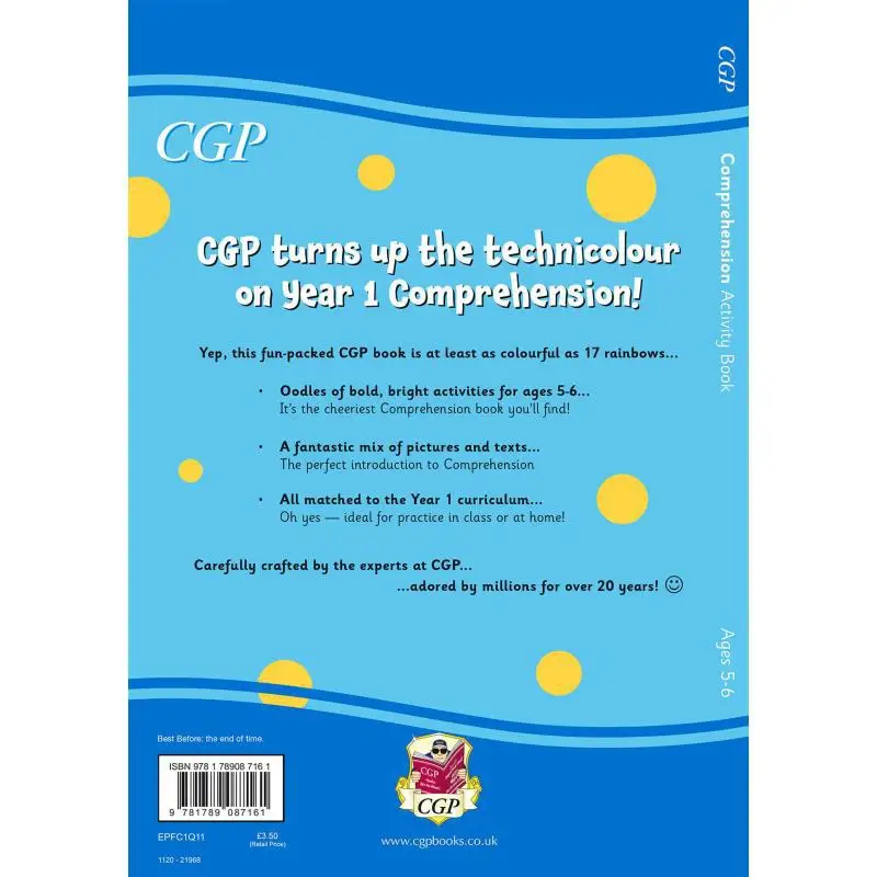 New English Comprehension Activity Book For Ages 56 Perfect For Home Learning CGP Books 9781789087161
