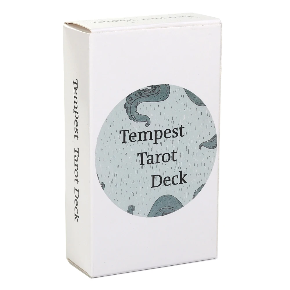 78 Cards Tempest Tarot Deck Blue Tarot Sea Tarot Nautical Tarot Beginner Indie Tarot Cards Mythical Tarot