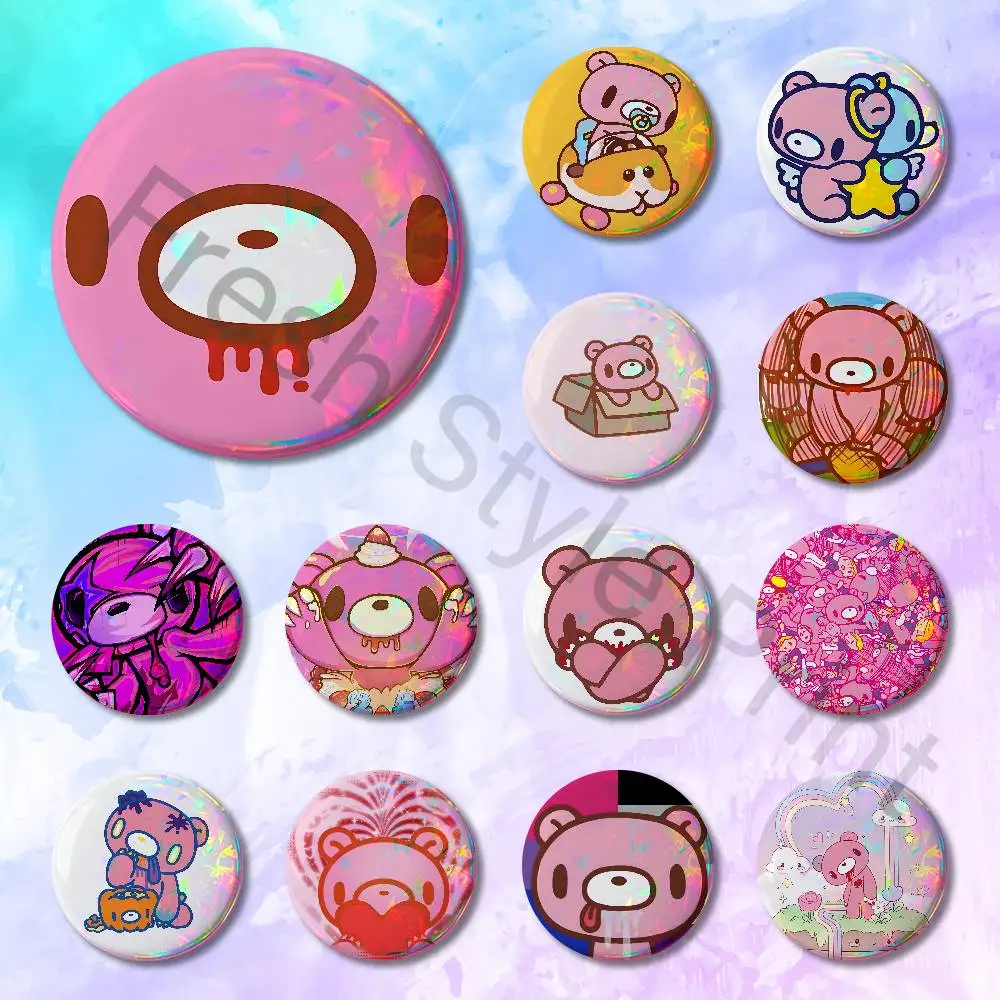

Pink Bear G-Gloomys Kawaii Custom Badges 75mm 44mm 25mm Brooch Backpack Hat Enamel Pins Accessories Toys Gifts