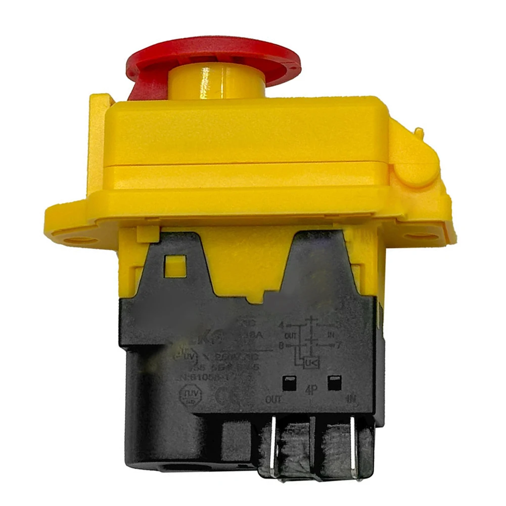 

Mixer Switch 4-pin Switch 66mm Size Black Color Plastic Material Yellow Color 4 Pin Electromagnetic Switch 74*66mm
