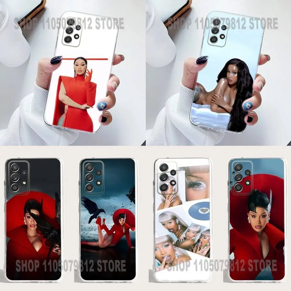 حافظة هاتف Am I the Drama C-Cardi B من السيليكون لهاتف سامسونج S30,23,21,22,20 FE lite,S10,9,PIus Note20 Ultra Soft Transparent #1