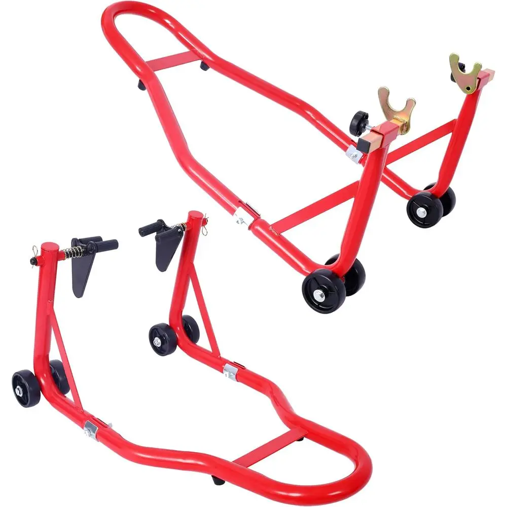 

Подставка для мотоцикла, подъемная подставка для передних и задних колес, подставка для мотоциклов, вместимость 1000 фунтов, сверхмощные подставки для паддока для работы