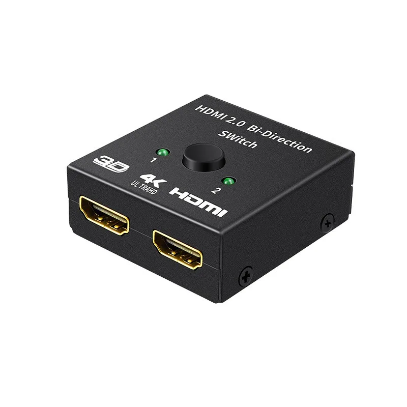 For HDMI Switcher 1 in 2 Out High Definition 4K Audio & Video Splitter 2 in 1 Out Bi-directional TV Display Switching