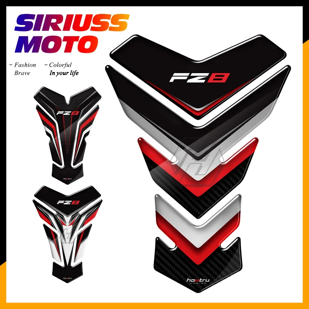 

3D Motorcycle Tank Pad Protector Stickers Case for Yamaha FZ8S FZ8 Fazer ABS Decals