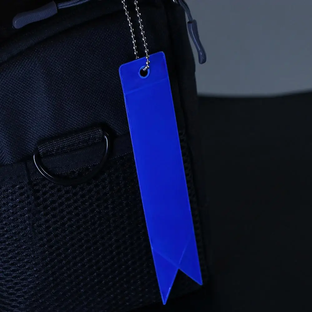 Bag Keychain Ornaments Reflectors Backpack Pendant Reflective Strip Reflective Keychains Car Keyrings Reflective Pendant