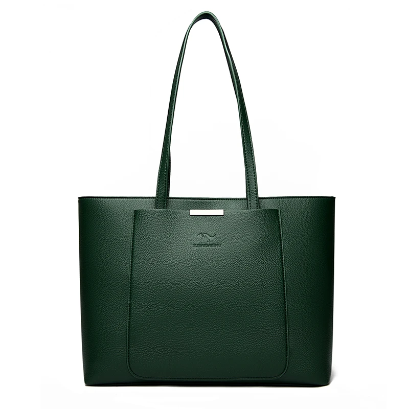Solid Color Luxury Handbag Women Bags Designer HIgh Quality Leather Shoulder Bags for Women 2024 High Capacity Shopping Tote Bag