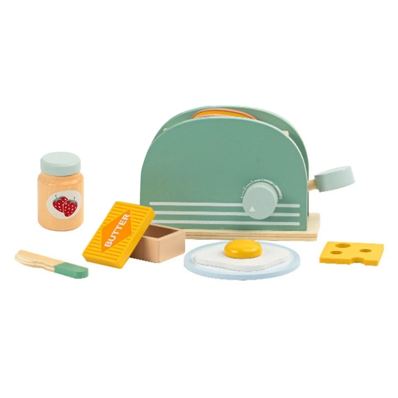 Pretend Play Bread Making set for Children Play Kitchen Toaster Play Set