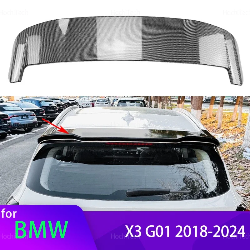 

Rear Window Roof Car Spoiler Wings For BMW X3 G01 2018-2024 High Quality ABS Black Carbon Adjustment Accessories