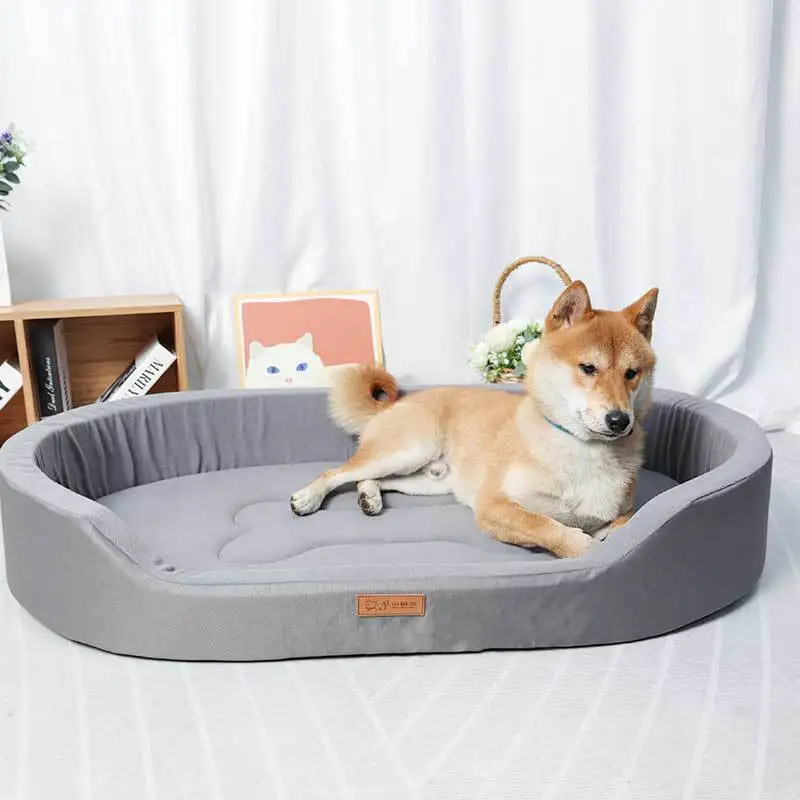 Large Dog Bed Wear-resistant Dog Sofa Oxford Cloth Waterproof and Anti-urine Dual-Purpose Inner Pad Easy Washable Pet Cat House