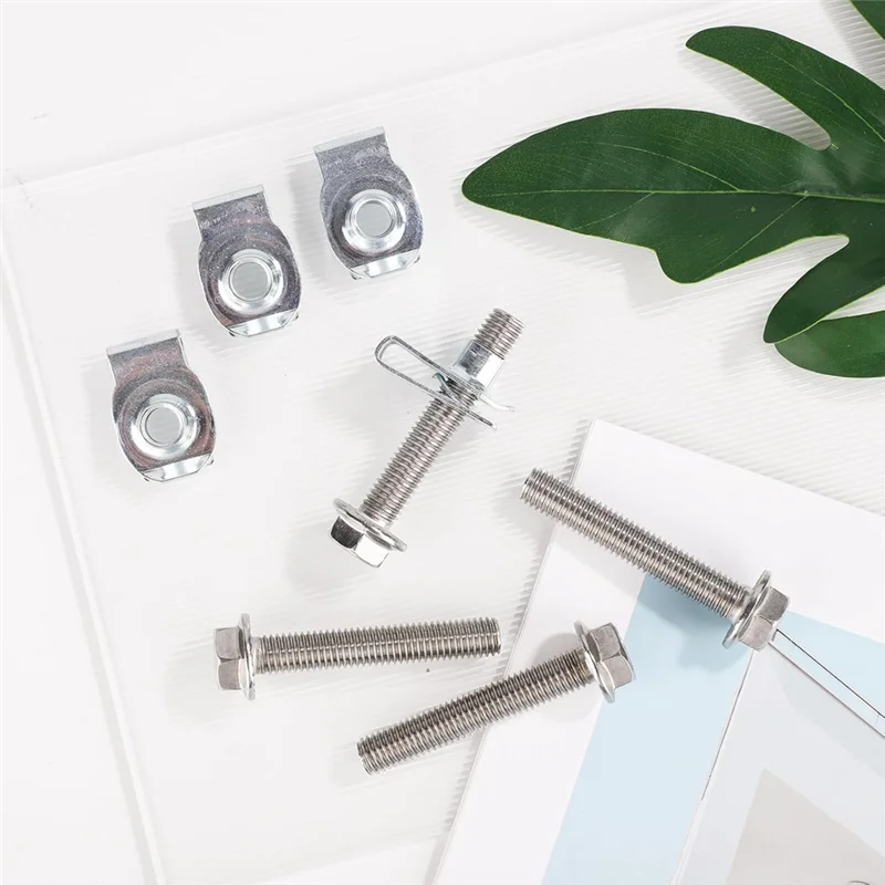 ABKS-4Sets Kit hardware di ricambio per bulloni cinghia serbatoio carburante in acciaio inossidabile per Silverado 1999-2021 Seleziona carburante