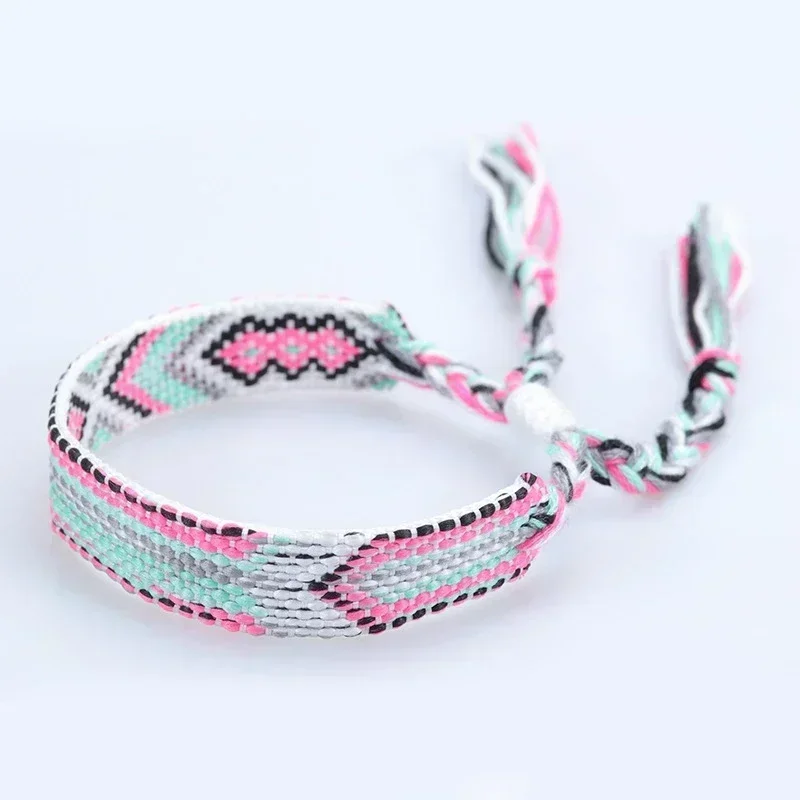 Bohemia Friendship Tassel Bracelet for Women Fashion Braided Embroidered Rope Weaveing Summer Beach Boho Girl Bracelets