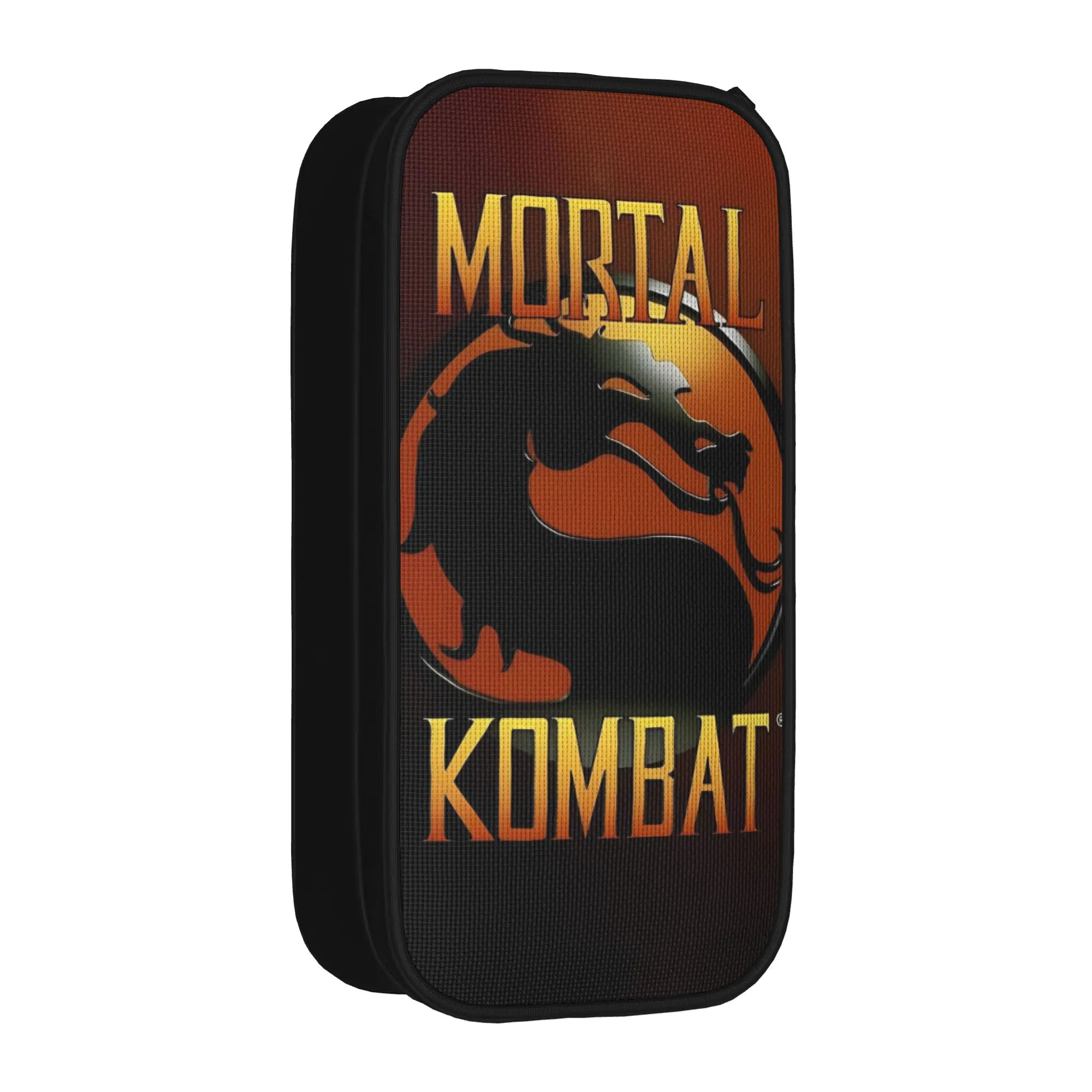 Estojos de Lápis Mortal Kombat II Moive 2026, Bolsas de Caneta Fofas para Meninas e Meninos, Grande Capacidade para Material Escolar, Estojo com Zíper