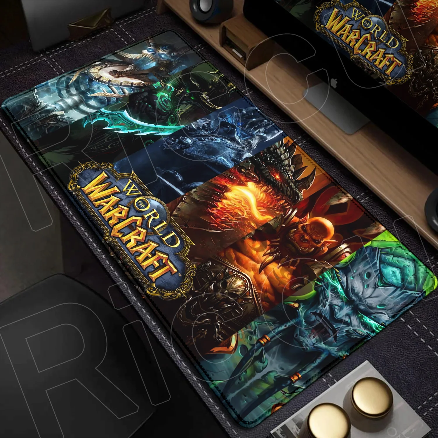

World Of Warcraft Gaming Mousepad 900x400mm Keyboard Mouse Pad Grande WOW Lich King Gamer Deskmat Xxl Computer Play Pad for Csgo