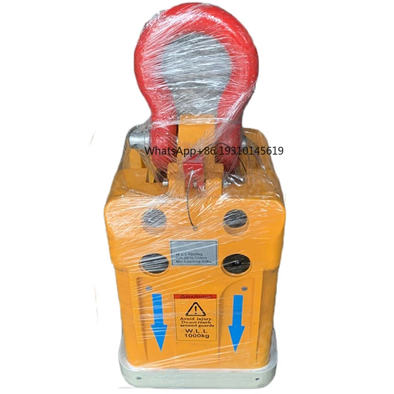 

1000kg Stone Slab Lifter with White/Black Rubber Lined Handle 15mm-60mm, Heavy Duty Stone Clamp Lifting Tool