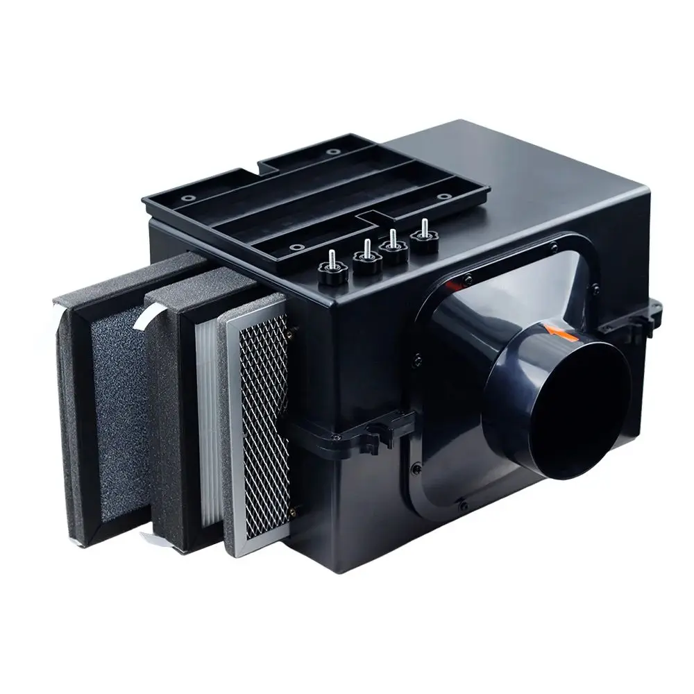 Small Duct‑Type Fresh Air Purification Box, Precision Dust Removal Air Filter Equipped with PM2.5 Filter Screen