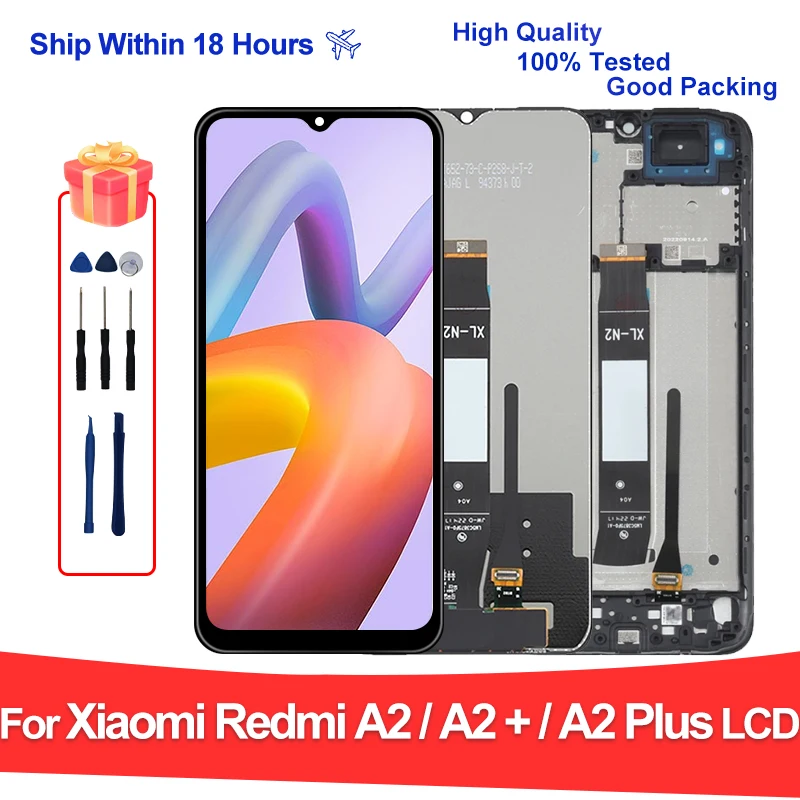 652-policio-ips-para-xiaomi-redmi-a2-display-lcd-tela-de-toque-para-redmi-a2-plus-lcd-23028rn4dg-digitador-pecas-reposicao