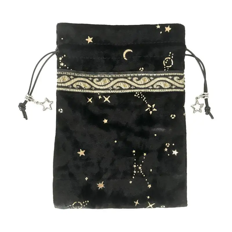 Tarot Pouch Bag Velvet 13*18cm Tarot Card Storage Bag Novel Tarot Card & Dice Storage Bag Jewelry Pouch Board Game Tarot Bag