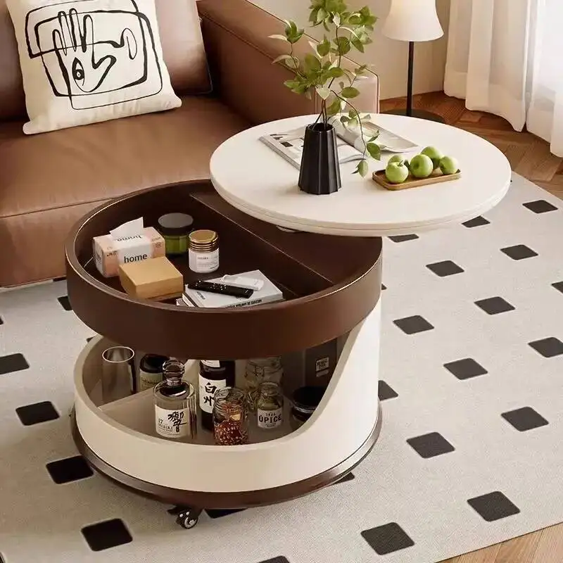 

Скандинавский журнальный столик с функцией хранения, раскладной, роскошный, модный, элегантный, качественный, изысканный, для гостиной, мебель для дома