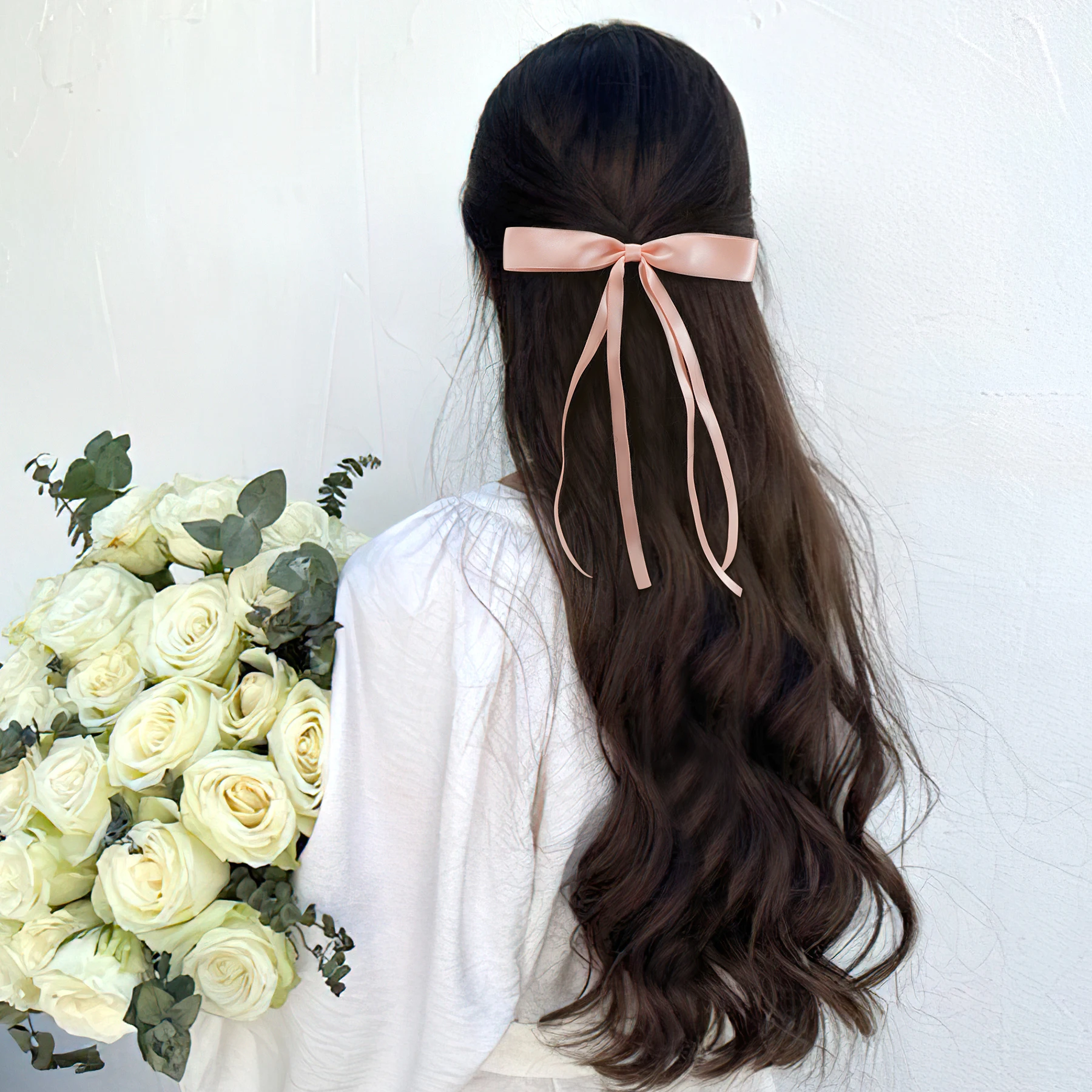 2/4/6Pcs Braided Bows Hairpins for girls Ribbons Double Ponytails Cute HairClips Headwear Fashionable Hair Accessories for woman