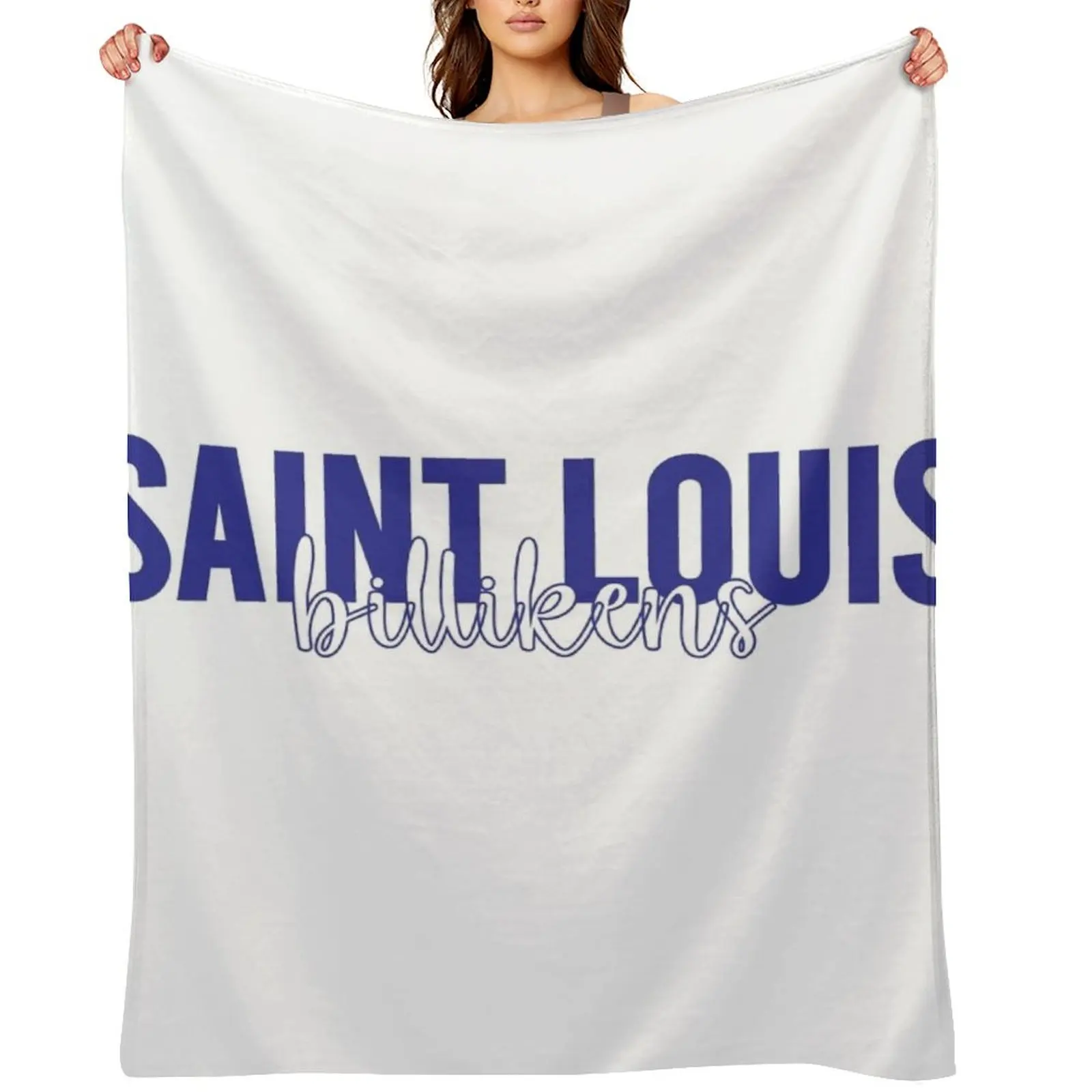 

saint louis university billikens Throw Blanket Flannel manga Nap Soft Plaid Blankets