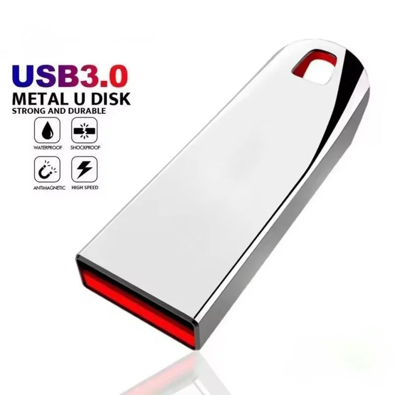 Image of Neuer USB 3.0 Flash-Laufwerk Metall-Hochgeschwindigkeits-Pen-Drive 128GB 256GB Wasserdichter Typ-C USB-Stick für Computer-Speichergeräte