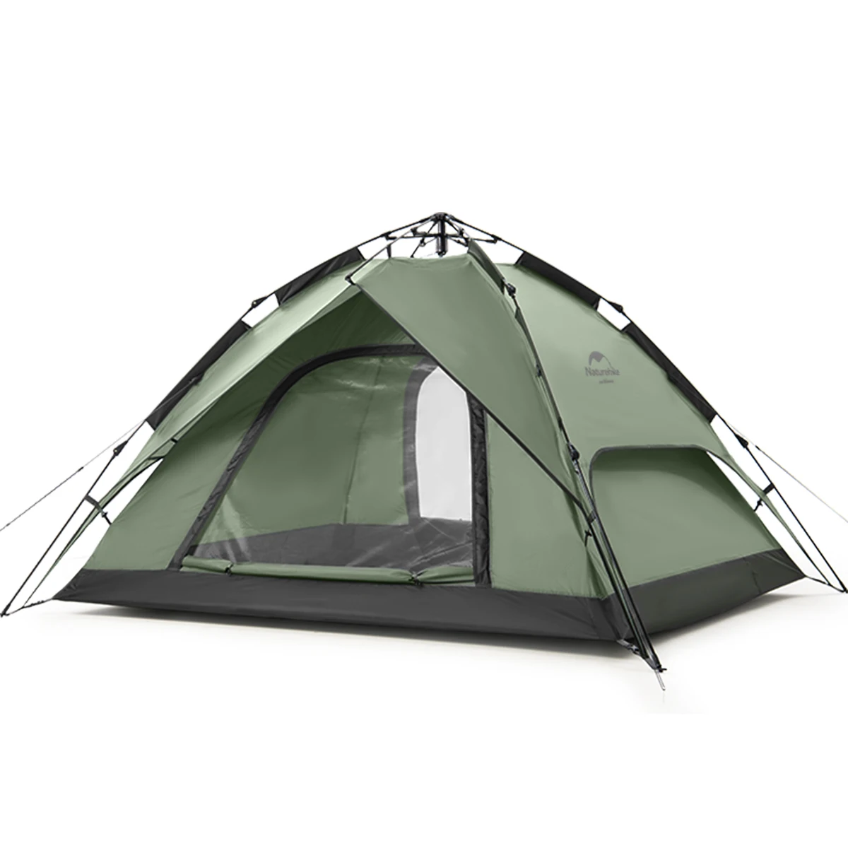 Naturehike Camping One-Touch-Zelt für 3–4 Personen, Reise-Familien-Sonnenschutz, tragbares automatisches Angelzelt, Outdoor-Picknick-Campingzelt